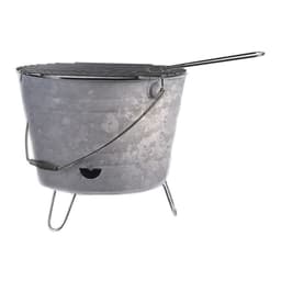 BBQ Emmer - Houtskool Tafelmodel met Grill  - Ø33 x 15 cm - Metaal — thumbnail 2