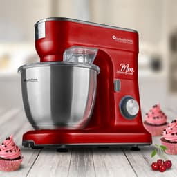 TurboTronic TT-015 Keukenmachine - 6.5 Liter - 1500W - Rood — thumbnail 5