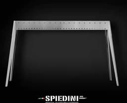 Spiedini - BBQ Miami 120 - Smalle dubbelwandige barbecue voor saté of spiesjes (120 cm) + rooster (37 cm) - Roestvrij staal — thumbnail 3