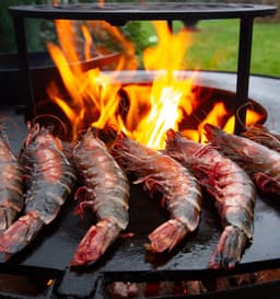 WELDED BARREL 1000 Barbecue Vuurschaal - bbq cortenstaal - houtgestookt - standaard met wielen, aslade, stookrooster - regelbare luchttoevoer onder in vuurschaal waardoor veel minder last van rook, afdekplaat — thumbnail 4