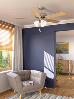 EGLO Las Palmas Plafondlamp met ventilator - 132cm - AC longer life - Grijs — thumbnail 5
