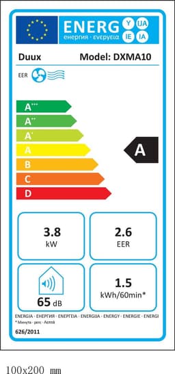 Duux North Smart Mobiele Airco - 14K BTU - Mobiele Airconditioning met Nachtmodus - Grijs — thumbnail 2