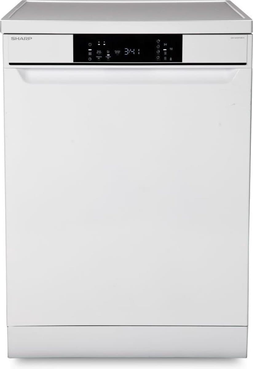 Sharp QWNA1DF45EWEU Vaatwasser met RVS kuip en Turbo Dry systeem — afbeelding 1