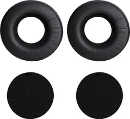 kwmobile 2x oorkussens geschikt voor Sennheiser HD25 / HD25-1 II / HD250BT - Earpads voor koptelefoon in zwart — thumbnail 5