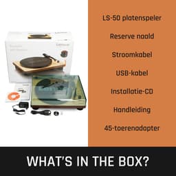 Lenco Platenspeler - Ingebouwde Speakers - Auto-stop - USB encoding - LS-50GY - Grijs — thumbnail 4