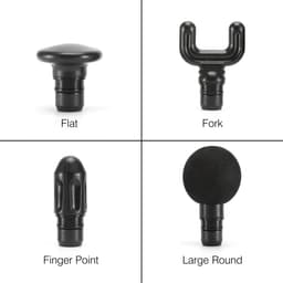 Bodi-tek BT-MACO - Mini massage gun - 4 verwisselbare massagekoppen- 4 niveau's - USB oplaadbaar - incl draagtas — thumbnail 4