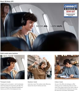 soundcore by Anker Life Q30 - Hybrid Active Noise Cancelling Koptelefoon met Meerdere Modi - Hi-Res Geluid - 40 Uur Speeltijd - Snelladen - Zachte Oorschelpen - Bluetooth Koptelefoon - Reis - Zwart — thumbnail 4