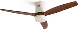 CREATE - Plafondventilator 40W silent Ø132 cm - Met Verlichting drie temperaturen - Met Wifi + Afstandsbediening - 6 Snelheden - Timer - Zomer/Winter functie - Wit - WIND CALM — thumbnail 3
