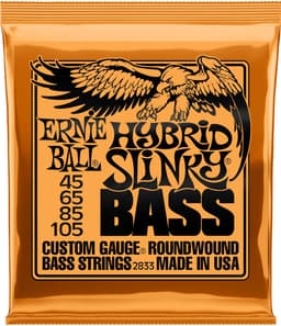 Ernie Ball Hybrid Slinky - Basgitaar Snaren - 45-105 - Nickel Wound - Bright Tone — thumbnail 1