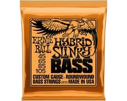 Ernie Ball Hybrid Slinky - Basgitaar Snaren - 45-105 - Nickel Wound - Bright Tone
