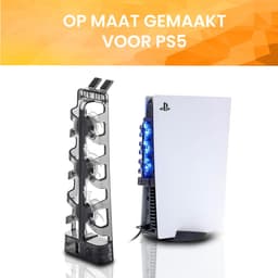 YONO Ventilator geschikt voor PS5 Disc en Digital - Fluisterstille Playstation Cooling Fan en USB Hub - Zwart — thumbnail 2