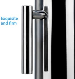 Intirilife koffiepot in SILVER - 1 liter koffiezetapparaat volgens het French press systeem gemaakt van roestvrij staal met roestvrijstalen filter - plunjer koffiezetapparaat koffiepers — thumbnail 5