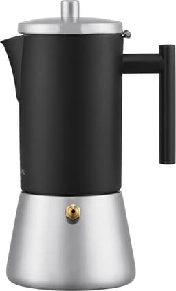 SILBERTHAL Inductie Espressopercolator van Roestvrij Staal - voor 1-6 Kopjes - 300 ml - Zwart — thumbnail 2