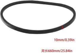 Grasmaaier V-riemaandrijving 10 x 660 mm - Compatibel met Sabo 43-4 EA/43-OHV/43-Vario/43-2 — thumbnail 5
