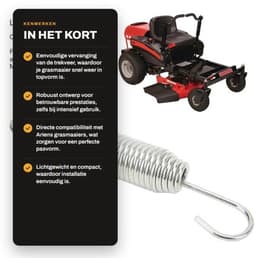 Trekveer 08320300 - Metalen Trekveer - Vervanging voor Ariens/Gravely Grasmaaier - Duurzaam - 0.135x0.98x6.0 inch - Uitstekende prestaties - Grasmaaieronderdeel — thumbnail 4