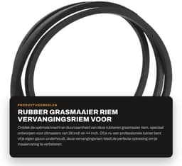 Grasmaaier Riem Rubber 223,5 cm - Vervanging voor 38/44 inch Zitmaaiers - OEM 4L880/144200/131290 - 1/2 inch Breedte - Duurzaam Materiaal - Maaier Riem — thumbnail 1