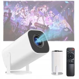 Mini Beamer - Draagbaar Projector - Android 12 - 5G & WiFi & Bluetooth 5.0 - 180° Hoek - 1080P - 200 ANSI - Thuisbioscoop - Voor Thuis en Kantoor — thumbnail 1