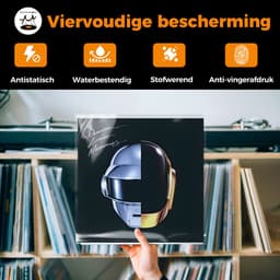 Pinguïn Records LP hoezen 100 stuks – VinylCare Essential ShieldSleeve Record Sleeves - LP hoes - Vinyl hoes – Polyethyleen extra stevig – Beschermhoes – LP beschermhoezen - Buitenhoezen voor standaard LP’s - 100 Micron — thumbnail 3