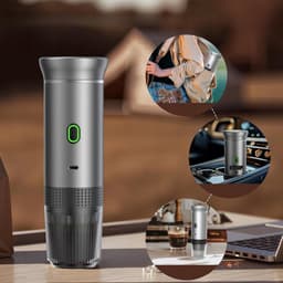 Draagbaar Koffiezetapparaat - Mini Koffiemachine - Capsule Koffiezetter - 20 Bar - 60 Sec Extractie - Warm & Koud Zetten - USB-C Oplaadbaar - Kleine Espressomachine - Voor Thuis & Kantoor & Kamperen & Reis — thumbnail 2