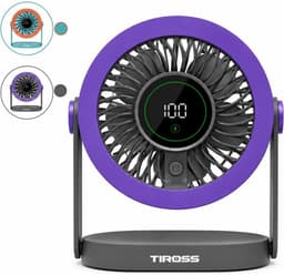 Tiross TS-3421 - Bureauventilator - LED Display - 100-Snelheden - USB-C — thumbnail 1