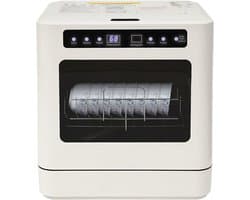Tafelvaatwasser - Compact apparaat - Servies reinigen - 4 programma's - 43 x 39 x 46 cm - Wit