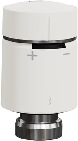 Radiatorthermostaat - Slimme Verwarmingsregelaar - Ruimte-voor-ruimte Verwarming - Open Raam Herkenning - 15 Volt - Wit — thumbnail 1