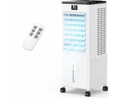 Mobiele Airconditioner - Mobiele Airco - 4-in-1 Airco met Koeling voor 50m³ - 7000BTU - Grote Draagbare Airconditioning met Afvoerslang, Ventilator & Ontvochtiger - Smart App & Afstandsbediening - Stille Staande Airco - Wit