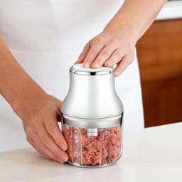 Keukenmachine - Mini Hakker - Eten Bereiden - Oplaadbaar Draadloos - 250 ml - Zwart — thumbnail 5