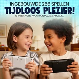 Retro Game Console – Handheld Spelcomputer voor kinderen – Gameboy – Reisspeelgoed – LCD-kleurenscherm – 266 Games — thumbnail 2