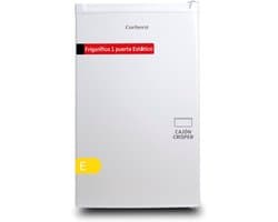 Koelkast met vriezer - Compact apparaat - Keukenopslag - Crisperlade - 80 liter - Zilverkleurig