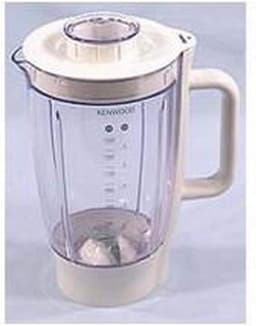 Mixbeker met messen - Keukenmachine accessoire - Mengen en mixen - Acryl materiaal - 1.5 liter - Grijs — thumbnail 2