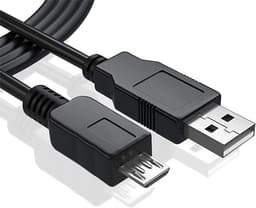 USB Kabel - Datakabel Oplader - Apparaten Koppelen - Snelle Data Overdracht - 1 Meter - Zwart — thumbnail 1