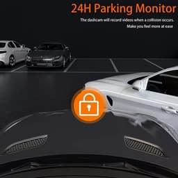 3-Camera Dashcam – 1080P Full HD Voorcamera & 720P Zijcamera's – 360° Opname met Nachtzicht en 3 Inch IPS-scherm — thumbnail 5