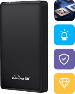 Voltano 500 GB Compacte Externe Harde Schijf - Windows - Zwart - USB 3.0 — thumbnail 1