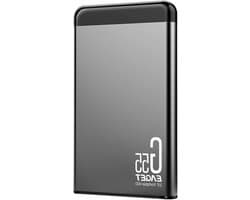 Externe Harde Schijf - Mobiele HDD - Snelle Data Overdracht - Schokbestendig Metalen Behuizing - 500 GB - Zwart