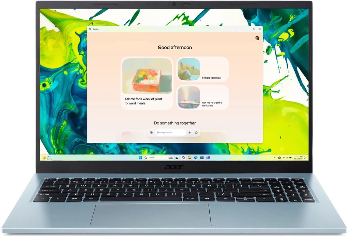 Aspire Go 15 AG15-72P-58MP - Copilot+ PC - Laptop - 15 inch - Core 5 - 16GB - 512GB SSD - Blauw — afbeelding 1