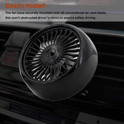 Airconditioningventilator - luchtuitlaat - zwart — thumbnail 5