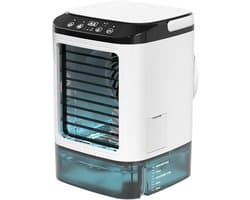 Mobiele Airco - 5-in-1 Luchtkoeler - Draagbare Aircooler met 1200ml Reservoir en Afstandsbediening - 3 Snelheden - Timer - Voor Thuis en Kantoor - Wit