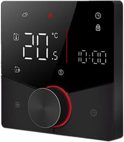 Slimme Thermostaat - Digitale Temperatuurregelaar - Comfortabel Wonen - Wekelijks Programmeerbaar - 8.8 cm - Zwart — thumbnail 1