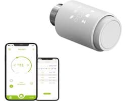Slimme Radiator Thermostaat - Thermostaatkraan Verwarmingsregelaar - Energie Besparen - Direct WiFi Verbinding - 56.5 x 56.5 x 100 mm