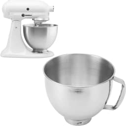 Roestvrijstalen Mengkom - Vervangingskom Mixer - Bakken en Mixen - Grote Capaciteit - 45-5 QT - Zilver — thumbnail 3