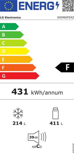 LG GSI960PZAZ amerikaanse koelkast Vrijstaand 625 l Roestvrijstaal — thumbnail 2