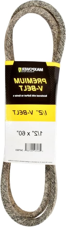 Aandrijfriem - V-snaar Grasmaaierriem - Grasmaaien - Kevlar Versterkt - 1/2" x 60" - Zwart — thumbnail 1