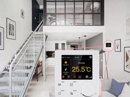 Slimme WiFi Thermostaat voor Airconditioning en Vloerverwarming - Programmeerbaar met Kleurendisplay en Spraakbediening — thumbnail 4