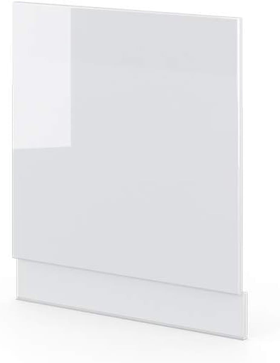 Vaatwasserpaneel Keuken - Frontpaneel Vaatwasser - Keuken Inrichten - Soft-close Scharnieren - 60 cm - Wit Hoogglans — afbeelding 1