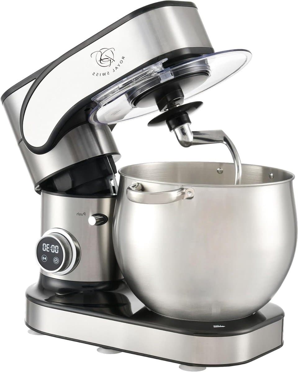 Keukenmachine - Mixer Deegmachine - Bakken en Koken - Krachtige Motor - 12 Liter - Zilver — afbeelding 1