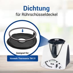 Afdichting Keukenmachine - Dekselring Kom - Voorkom Lekken - Perfecte Pasvorm - 184 mm Diameter - Zwart — thumbnail 5