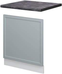Vaatwasser Paneel - Keukenfront Frontpaneel - Keuken Afwerking - Soft-close Scharnieren - 60 cm Breed - Licht Blauw-Grijs — thumbnail 1