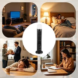 Allecto - Omnibreeze Bladloze Torenventilator - Stil Compact — thumbnail 4