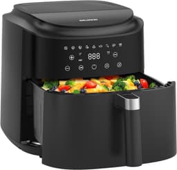 Heteluchtfriteuse XXL - Airfryer Frituurpan - Gezond Koken - 9 Liter XL Capaciteit - 2350 Watt - Zwart — thumbnail 1